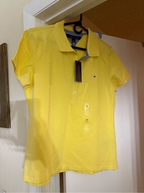 Tommy Hilfiger Light Yellow Crewneck Polo